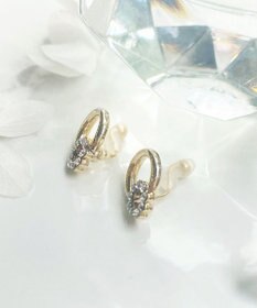 Phoebe 【金属アレルギー対応】【痛くないシリーズ】デリケートビジューライトフィットイヤリング