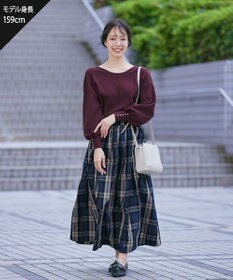 Tiaclasse 【洗える】2WAYパール釦ニットトップス