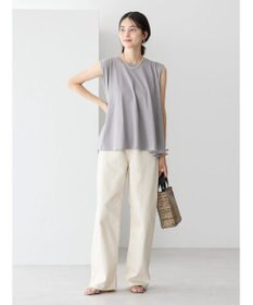 AMERICAN HOLIC 接触冷感バックフレアノースリーブプルオーバー