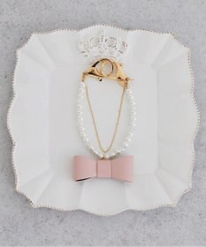 Maison de FLEUR パール立体リボンチャーム