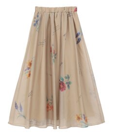 Green Parks ・ＳＵＧＡＲ　ＳＰＯＯＮ　フラワーｐｔシアーフレアスカート