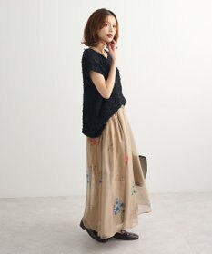 Green Parks ・ＳＵＧＡＲ　ＳＰＯＯＮ　フラワーｐｔシアーフレアスカート