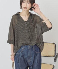 AMERICAN HOLIC 【イージーケア】スキッパーチェックシャツ