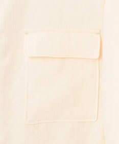 自由区 【XSサイズ～/洗える】ブライトリネンファイユ ジップアップブルゾン