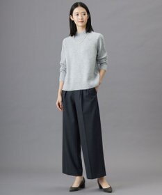 J.PRESS LADIES 【洗える】ANASTASIA milled ツータック ワイド パンツ