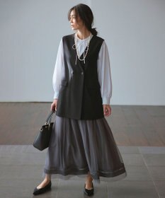 UNFILO ギャザーブラウス