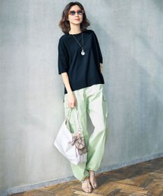 自由区 【カタログ掲載・ワンポイントアイテム】アクリルバイカラー ネックレス