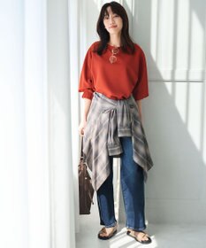 ANY L オンブレーチェックオーバーシャツ