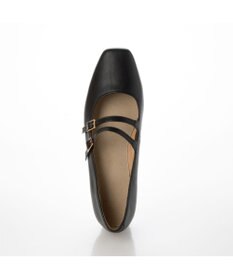 ing <ing>ダブルストラップフラットシューズ