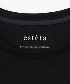 23区 【エステータ】スーピマコットン プレミアムジャージー 半袖クロップド丈Tシャツ