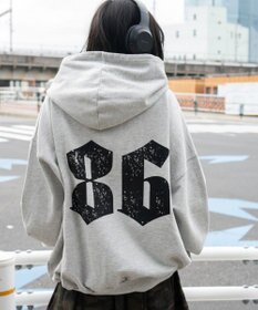 WEGO 【ユニセックス着用ITEM】グラフィックバルーンクロップドプルパーカー