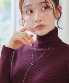 Tiaclasse 【新色追加・洗える】リブタートルニット