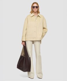 JOSEPH ジオメトリック ダブルフェイス ウールコート