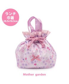 Mother garden マザーガーデン 野いちご ランチ巾着 《小花いちご柄》