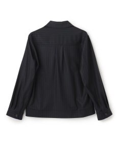 JOSEPH HOMME SAXONY PINSTRIPE ZIP UP JACKET