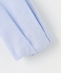 J.PRESS LADIES 【洗える・吸水】 BEZピンチェック スタンドカラー ブラウス