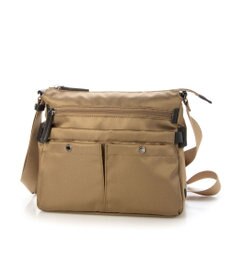 LA BAGAGERIE フロントポケット　スクエアナイロンショルダー　Sサイズ