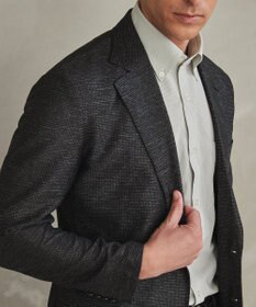 GOTAIRIKU 新素材セットアップ【通気性抜群/洗える/シワになりにくい】カラミプリントストレッチセットアップ ジャケット