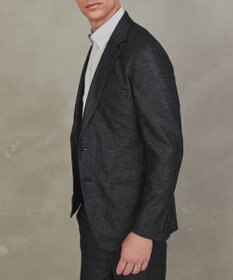 GOTAIRIKU 新素材セットアップ【通気性抜群/洗える/シワになりにくい】カラミプリントストレッチセットアップ ジャケット