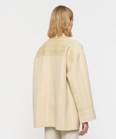 JOSEPH ジオメトリック ダブルフェイス ウールコート