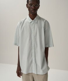 ATON COTTON LAWN | オーバーサイズショートスリーブシャツ - UNISEX