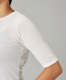 Chacott シアーワッフルハーフスリーブTシャツ