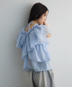 Green Parks マルチＷＡＹオフショルフリルブラウス