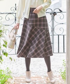 ANY SIS L 【美人百花11月号掲載】アシンメトリーマーメイドフレア スカート