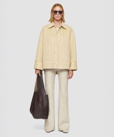 JOSEPH ジオメトリック ダブルフェイス ウールコート