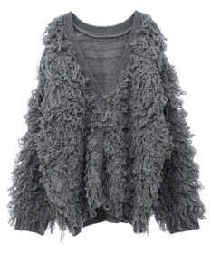 Green Parks フリンジニットカーディガン