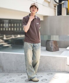 WEGO 【ユニセックス着用ITEM/MLサイズ展開】ワンポイント刺繍カノコポロ（SS）