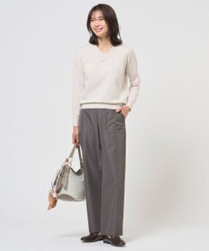 J.PRESS LADIES S HIGH GAUGE BASIC Vネック ニット