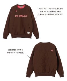 PW CIRCULUS 【3層レイヤー構造ボンディング×中綿キルティング】【WOMEN】中綿プルオーバー  ゴルフウェア レディース