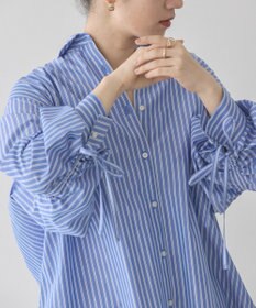 AMERICAN HOLIC イージーケアバックギャザーリボンシャツ