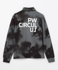 PW CIRCULUS 【裏起毛であたたか】【WOMEN】Dot camouflage ロングスリーブモックネックT  ゴルフウェア レディース