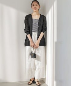 組曲 S 【先行予約】シアーニットVネック カーディガン