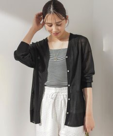 組曲 S 【先行予約】シアーニットVネック カーディガン