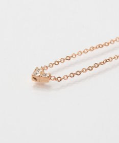 Phoebe 【金属アレルギー対応】スリービジューミニハートネックレス