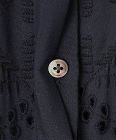 J.PRESS LADIES L 【一枚で着映え】エンブロイダリー ボクシーシャツ