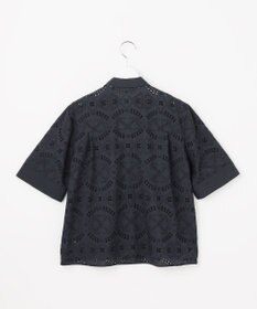 J.PRESS LADIES L 【一枚で着映え】エンブロイダリー ボクシーシャツ