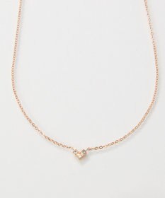 Phoebe 【金属アレルギー対応】スリービジューミニハートネックレス