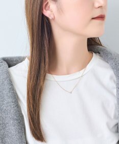Phoebe 【金属アレルギー対応】スリービジューミニハートネックレス