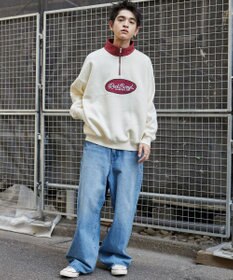 WEGO サークルロゴハーフジッププルオーバー