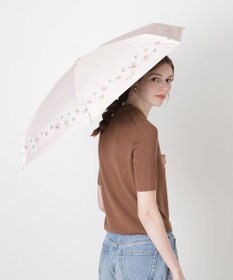 MOONBAT 【WEB限定/一級遮光99.99%】晴雨兼用折りたたみ日傘 ポール&ジョー(PAUL & JOE ACCESSOIRES)クリザンテーム/バイカラー 雨の日OK 遮熱 簡単開閉 UV 晴雨兼用