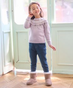 ANY KIDS ノルディック柄 ニット