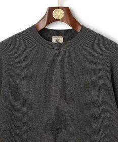 J.PRESS MEN 温かさと軽さの快適素材【ストレッチ / イージーケア】【FLEX YARN】片畔クルーネック ニット