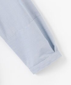 J.PRESS LADIES 【洗える・接触冷感・UVケア】エステネージュストライプ コクーン ブラウス