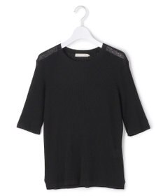 ICB L 【先行予約】 リネンブレンドシアー クルーネックリブニット