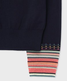 Paul Smith デザイン ステッチ Vネック カーディガン