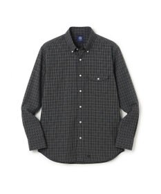 J.PRESS MEN 【夏でも着たい快適シャツ】シアージャカードチェック シャツ / B.D. ブラック系3